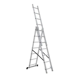 High Quality 3-section Extension Folding Safety Ladder 3*6-3.13 Steps